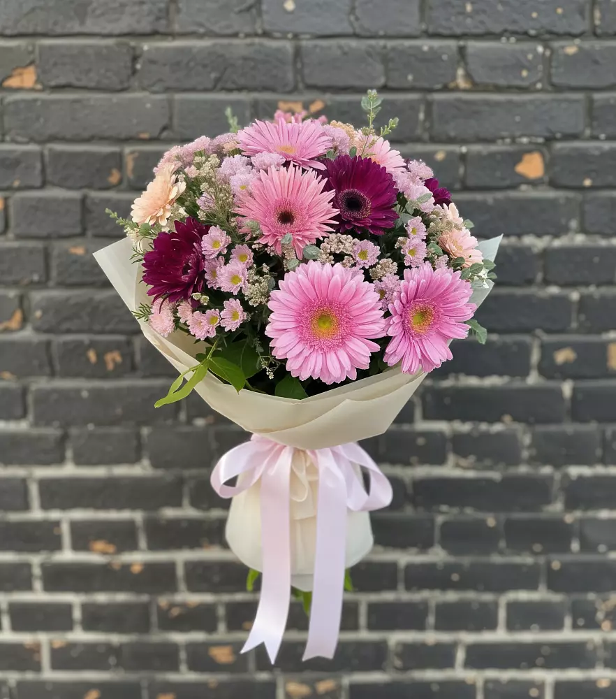 Букет цветов из: Герберы и Хризантемы в Игарке
