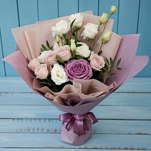 Букет цветов из:  Розы и Лизиантусы #REPLACE_PRED# Игарке
