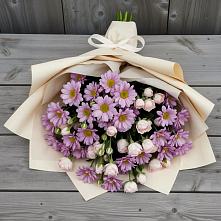Букет цветов из:  Розы и Хризантемы в Игарке