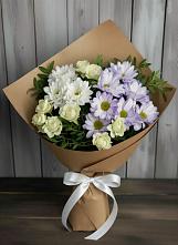 Букет цветов из:  Хризантемы и Розы #REPLACE_PRED# Игарке