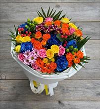 Букет цветов из:  Розы и Хризантемы в Игарке