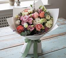 Букет цветов из:  Розы, Лизиантусы и Гвоздики #REPLACE_PRED# Игарке