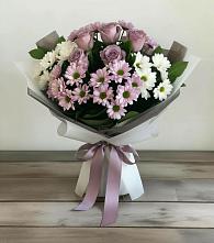 Букет цветов из:  Хризантемы и Розы #REPLACE_PRED# Игарке