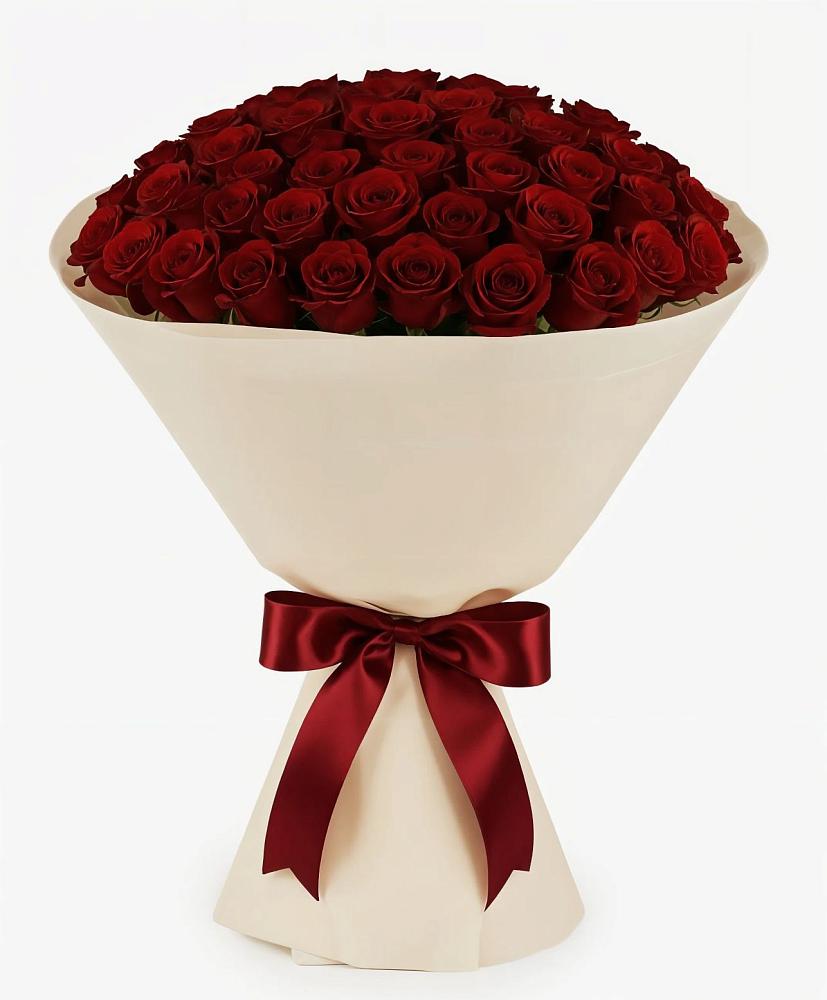 Букет 101 Бордовая роза Блэк Бакарра в Игарке