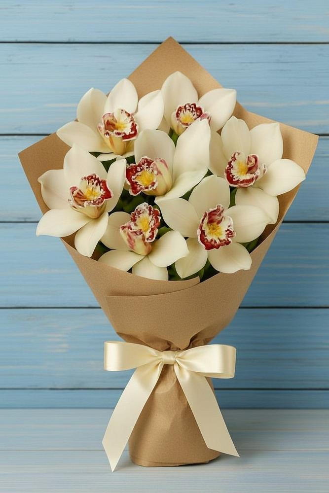 Букет цветов из: Орхидеи и Розы в Игарке