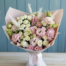 Букет цветов из:  Альстромерии и Розы #REPLACE_PRED# Игарке
